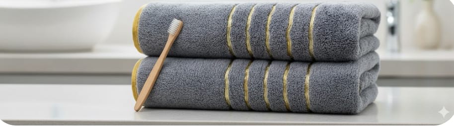 Premium Cotton Bath Towels – Soft, Absorbent & Eco-Friendly Pack of 2